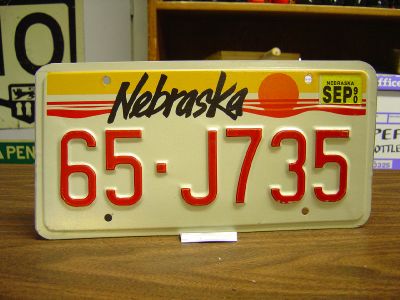 Drew's PLATESTAND - Nebraska license plates for sale